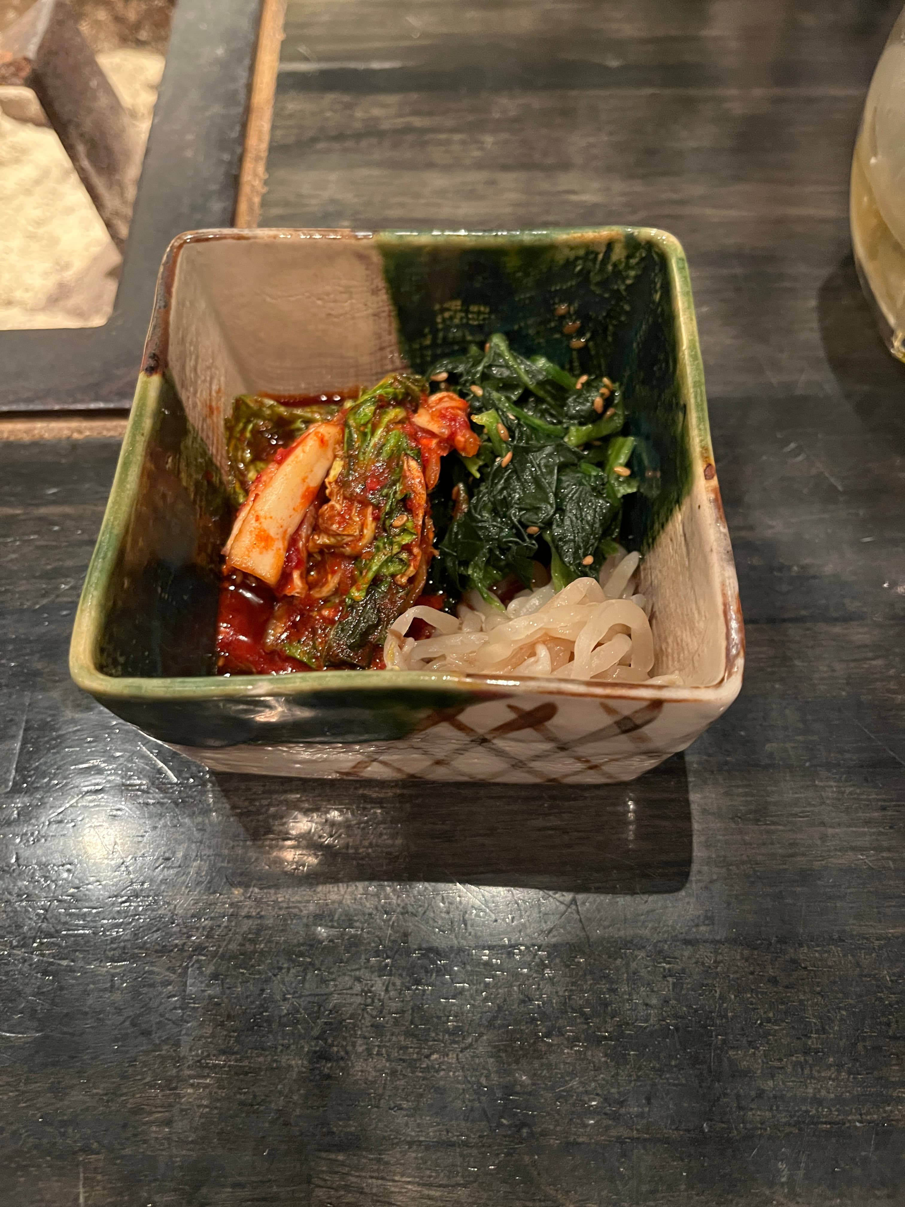 Kimchi seaweed salad