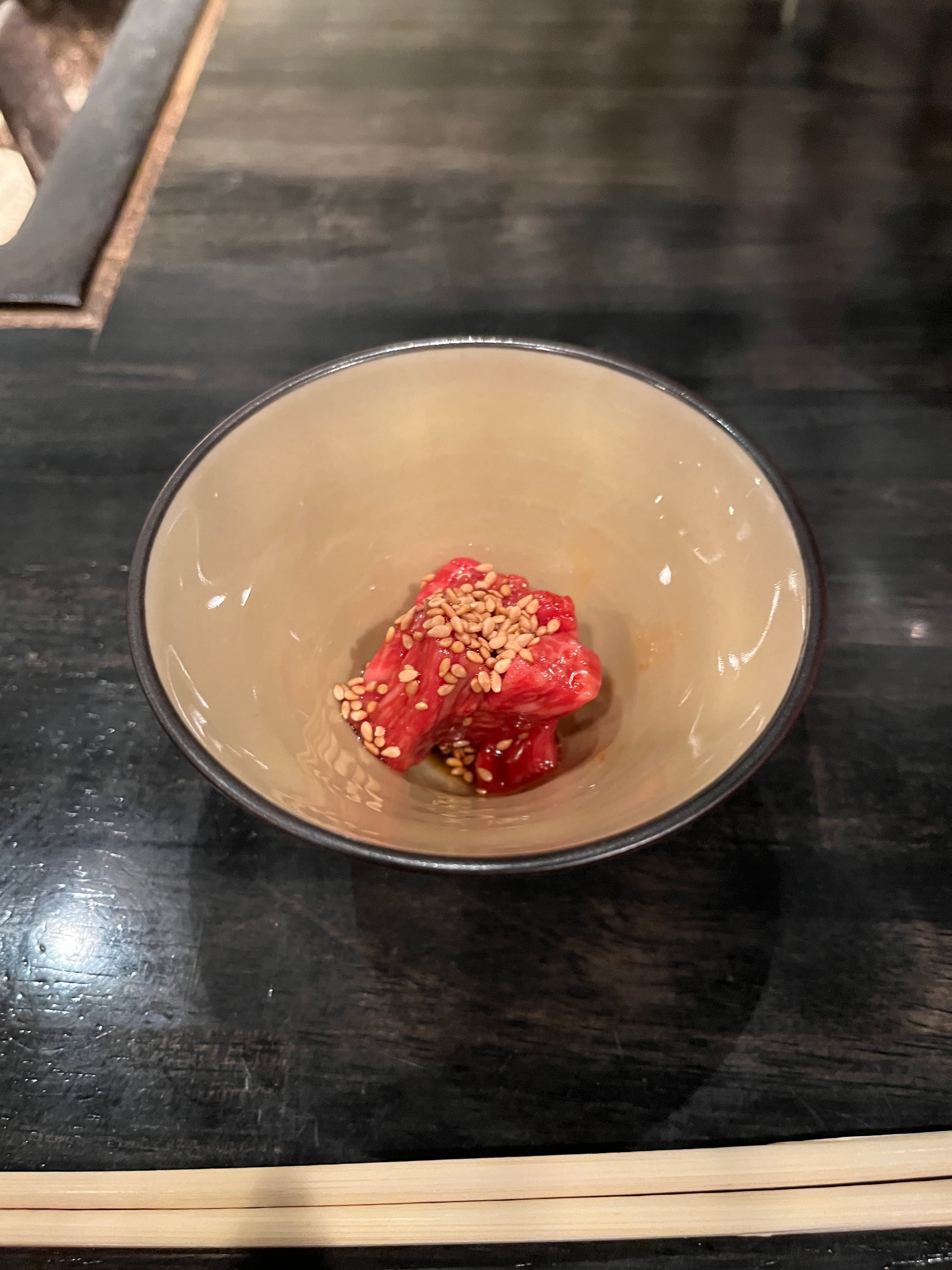 Korean style sashimi